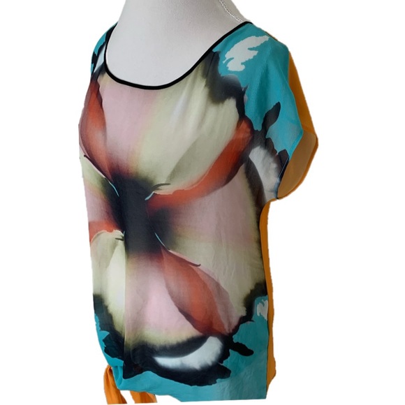 Clover Canyon sheer patterned top size S - Picture 2 of 5